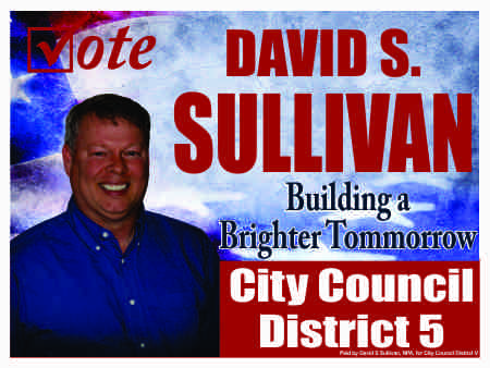 City Council Election Campaign Sign
