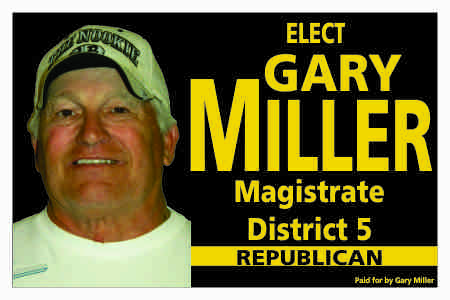 Republican Magistrate Election Sign
