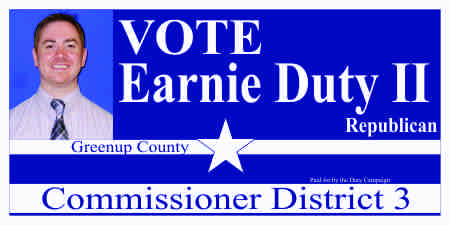 District Commissioner Political Lawn Signs
