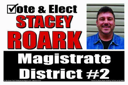 District Magistrate Election Signs 