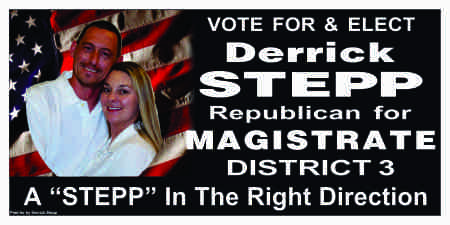 Vote for District Magistrate Campaign Signs
