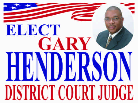 Elect District Court Judge Campaign Signs
