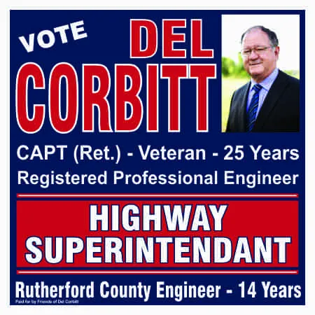 Highway Superintendant Campaign Yard Signs 