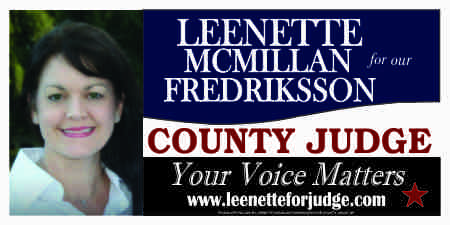 County Judge Lawn Signs

