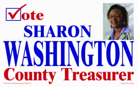 County Treasurer Campaign Election Signs 