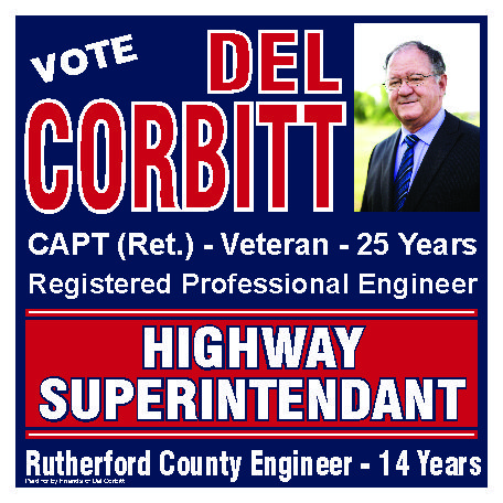 Highway Superintendent Election Signs
