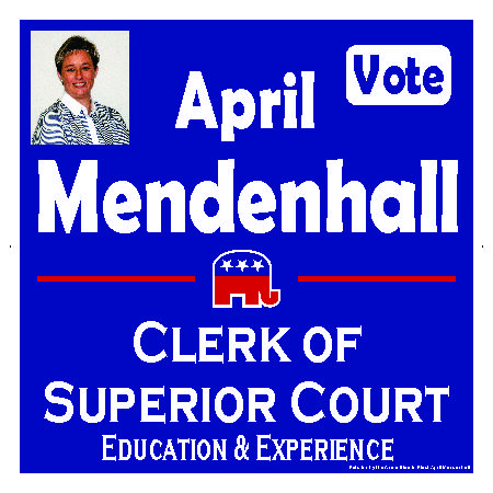 Clerk of Courts Political Lawn Signs

