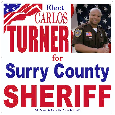 Campaign Signs for Sheriff 
