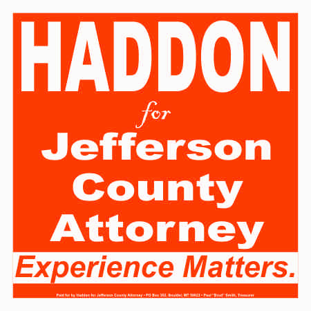Campaign Sign County Attorney
