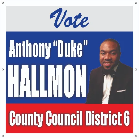 County Council Campaign Election Signs