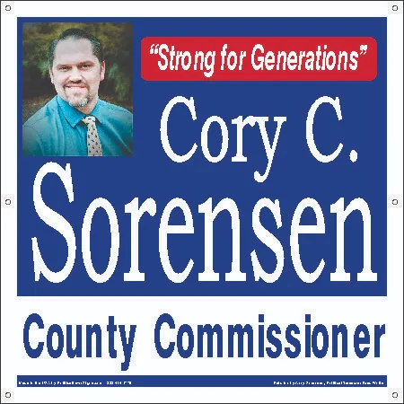 County Commissioner Campaign Election Signs