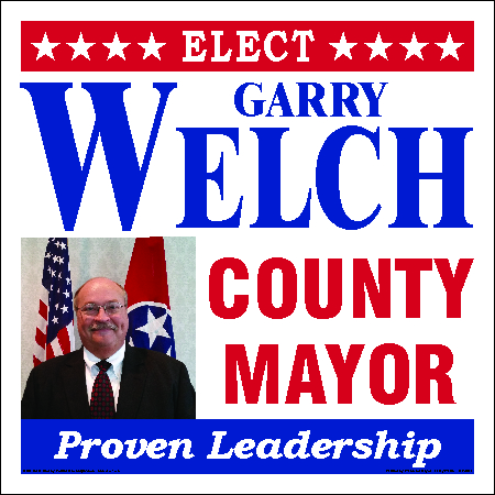 County Mayor Campaign Election Signs