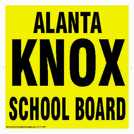 4x4 School Board Election Signs
