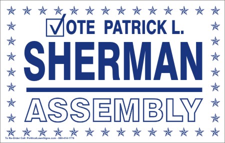 Assembly Foldover Yard Signs