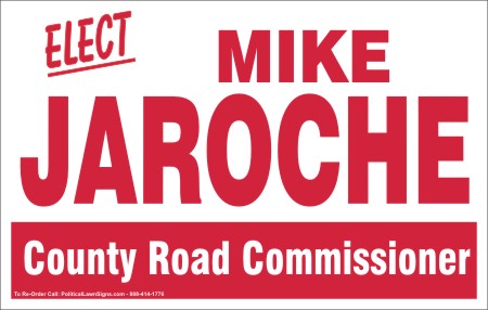 County Road Commissioner Election Signs