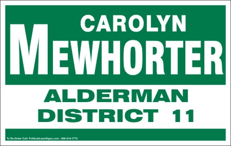 Alderman Election Signs
