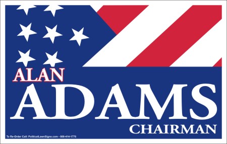 Election Yard Sign for Chairman
