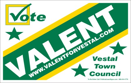 Vote for Town Council Election Signs
