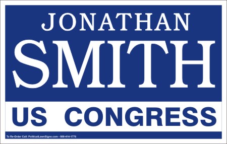 For US Congress Election Signs
