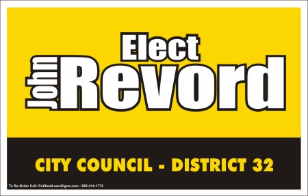 For City Council Election Signs
