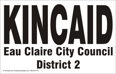 For City Council Campaign Signs

