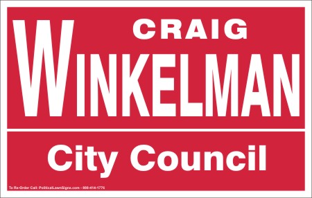 City Council Member Election Signs
