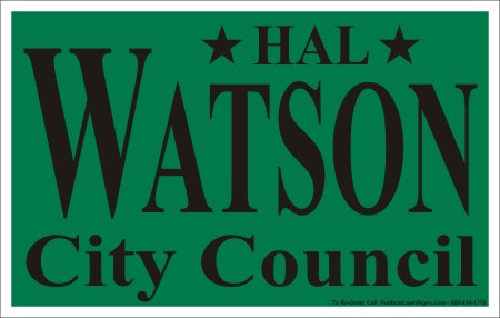 City Council Member Campaign Signs
