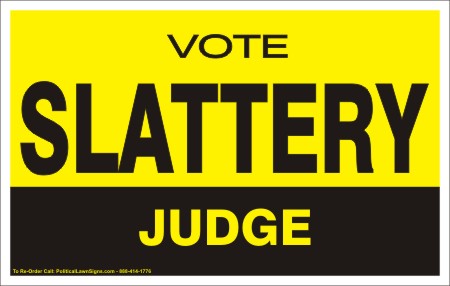Vote for Judge Campaign Sign
