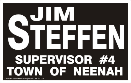 Town Supervisor Foldover Yard Signs
