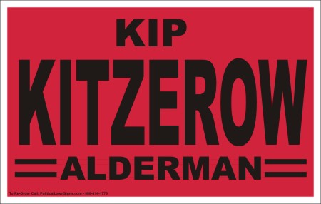 Alderman Foldover Yard Signs

