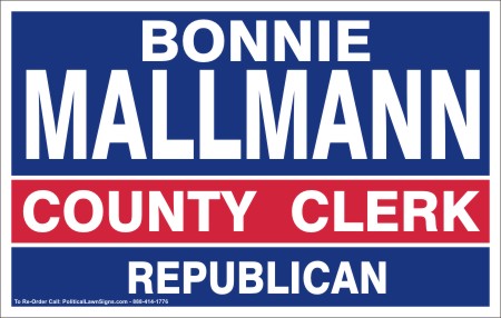 Republican County Clerk Campaign Signs
