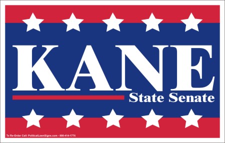State Senate Campaign Election Yard Signs
