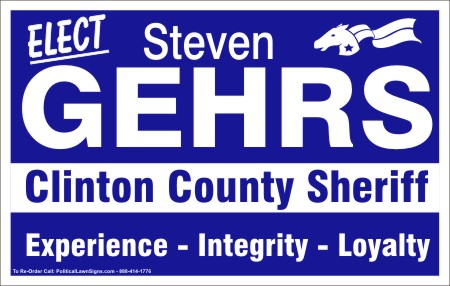 Elect County Sheriff Foldover Yard Signs
