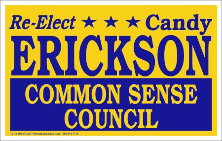 Re-Elect Council Foldover Yard Signs
