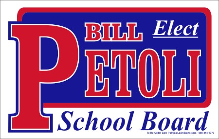School Board Candidate Election Signs
