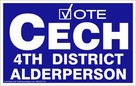 Vote Alderperson Election Signs
