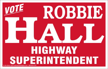 Vote Highway Superintendent Signs

