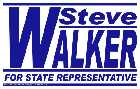For State Representative  Election Signs
