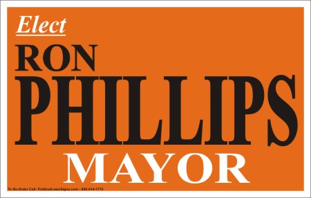 Sign for Mayor Campaign
