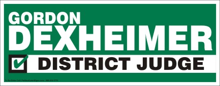 District Judge Political Lawn Signs
