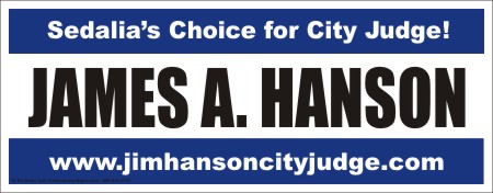 City Judge Campaign Election Signs
