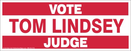 Vote Judge Campaign Signs
