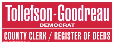 Democrat County Clerk / Register of Deeds Signs
