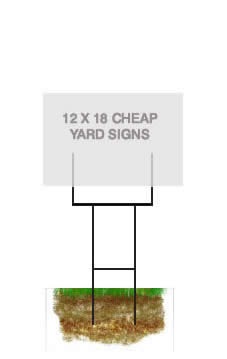 50 H 10"x15" Wire Step Stakes Holder Yard Sign Wire Stands Garage Yard Sale 