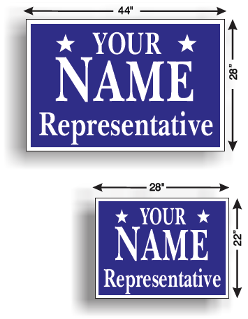 One-Sided Election Road Signs