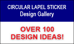 Circular Lapel Sticker Gallery