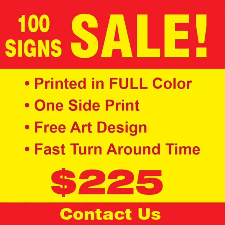 Econo Yard Sign Sale